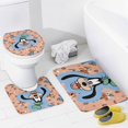 thumbnail image 4 of Juego de 4 cortinas de ducha Goofy con alfombrillas antideslizantes, tapa de inodoro y alfombrilla de baño, cortina de ducha impermeable con decoración de dibujos animados para baño con 12 ganchos,, 4 of 8