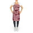 thumbnail image 2 of Carolines Treasures BB5195APRON Red Wine on Linen Apron, 2 of 4