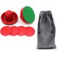 thumbnail image 1 of Paletas y discos de hockey de aire estándar para el hogar, tamaño pequeño para niños, excelentes manijas de portería, accesorios de repuesto para mesas de juego (2 delanteros, paquete de 4 discos), 1 of 6