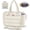 Beige, variant on Tote Bag for Women with Cup Holder, 15.6 inch Quilted Laptop Handbag for Work Travel, Teacher Puffer Work Bag,Beige