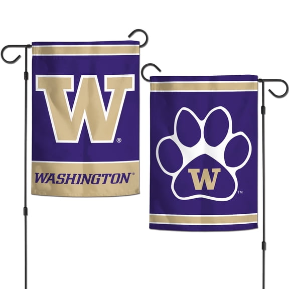 WinCraft Washington Huskies 12" x 18" Double-Sided Garden Flag