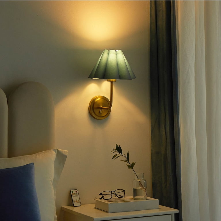 Home Decor Collection Blue Velvet Pleated Wall Sconce - Walmart.com