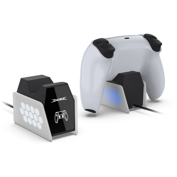 Controller Charger Dock For PS5, Controller Charging Stand with RGB Light USB Charger Stand Dock Station for Single Playstation 5 Wireless Controller