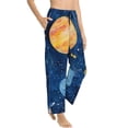 thumbnail image 2 of Daiia Planets And Stars1 Women's Sleep Pant with Pockets and Drawstring,Pajama Pants-Small, 2 of 9