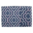 thumbnail image 2 of S4Sassy Blue Quarterfoil Geometric Washable Placemats & Napkins Table Decor Dining Mats, 2 of 3