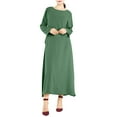 thumbnail image 1 of Gspmoly Robe pour Femmes, Robe Décontractée pour Femmes à Col Rond de Couleur Unie avec Poches, Robes de Mariage pour Femmes jusqu'à 60 % de Rabais, 1 of 2