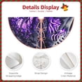 thumbnail image 3 of Sikiie Purple Pattern White Tiger Nativity Christmas Tree Skirt, Jesus Christian Winter Holiday Tree Mat Decoration(30-48IN)48", 3 of 6