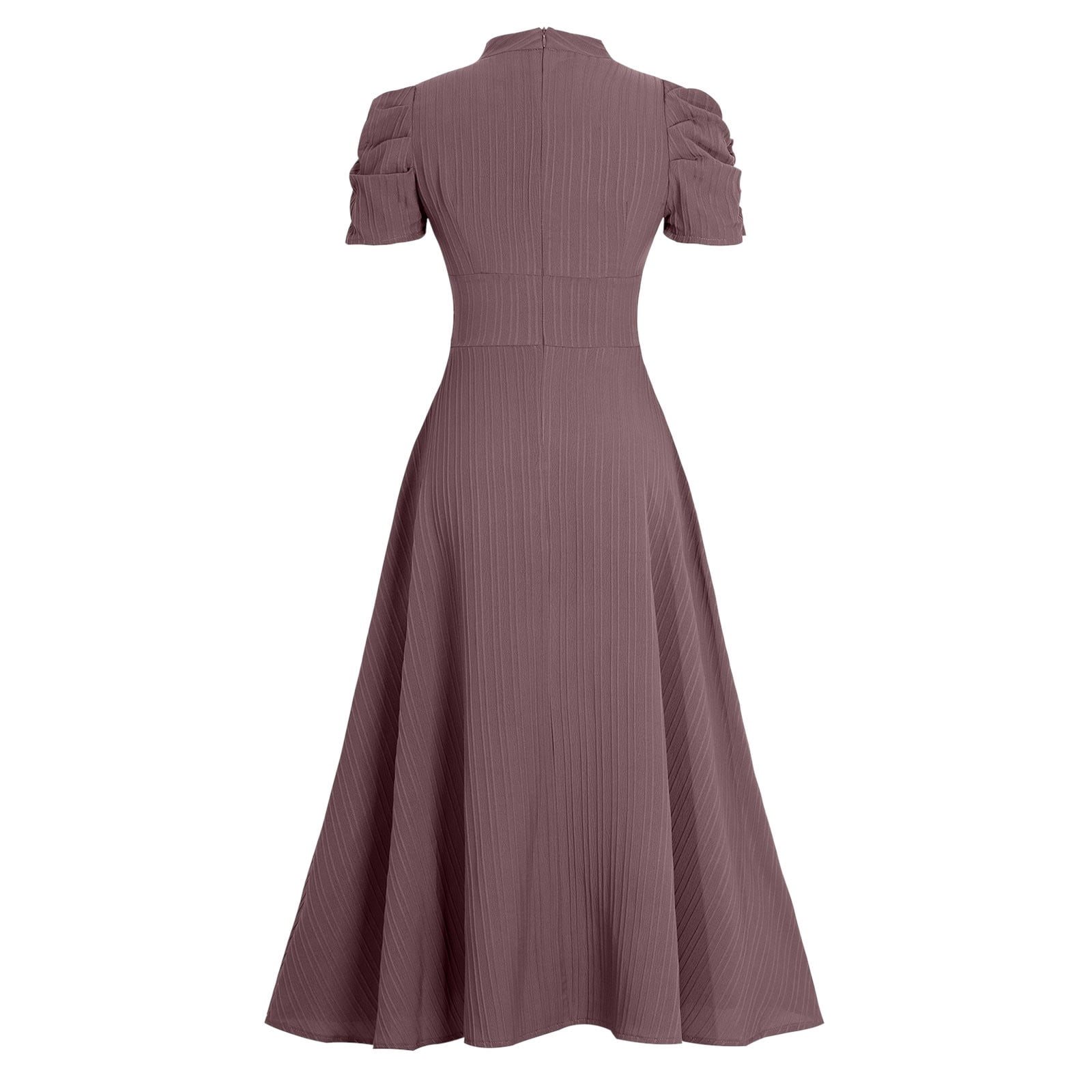 Women's Short Sleeve Dress High Waist V Neck Puff Sleeve Dresses Wedding Guest Formal Evening Party Maxi Dress Woman Dresses Casual Long Sleeve Dresses Casual for Women Petite Dresses for Women Summer