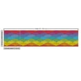 thumbnail image 3 of Ambesonne Abstract Fabric by the Yard Upholstery, Seigaiha Rainbow Waves, 1 Yard, Multicolor, 3 of 5