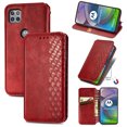 thumbnail image 1 of Étui pour Motorola MOTO G 5G à Rabat Portefeuille à Rabat Magnétique Protecteur - Rouge, 1 of 5