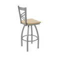 thumbnail image 4 of 820 Catalina Stainless Steel 25" Swivel Counter Stool with Natural Maple Seat, 4 of 4