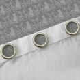 thumbnail image 4 of Feelyou Grey Boho Damask Black Out Curtains, Gothic Cat Curtains Pack of 2 (42x63 Each), 4 of 6