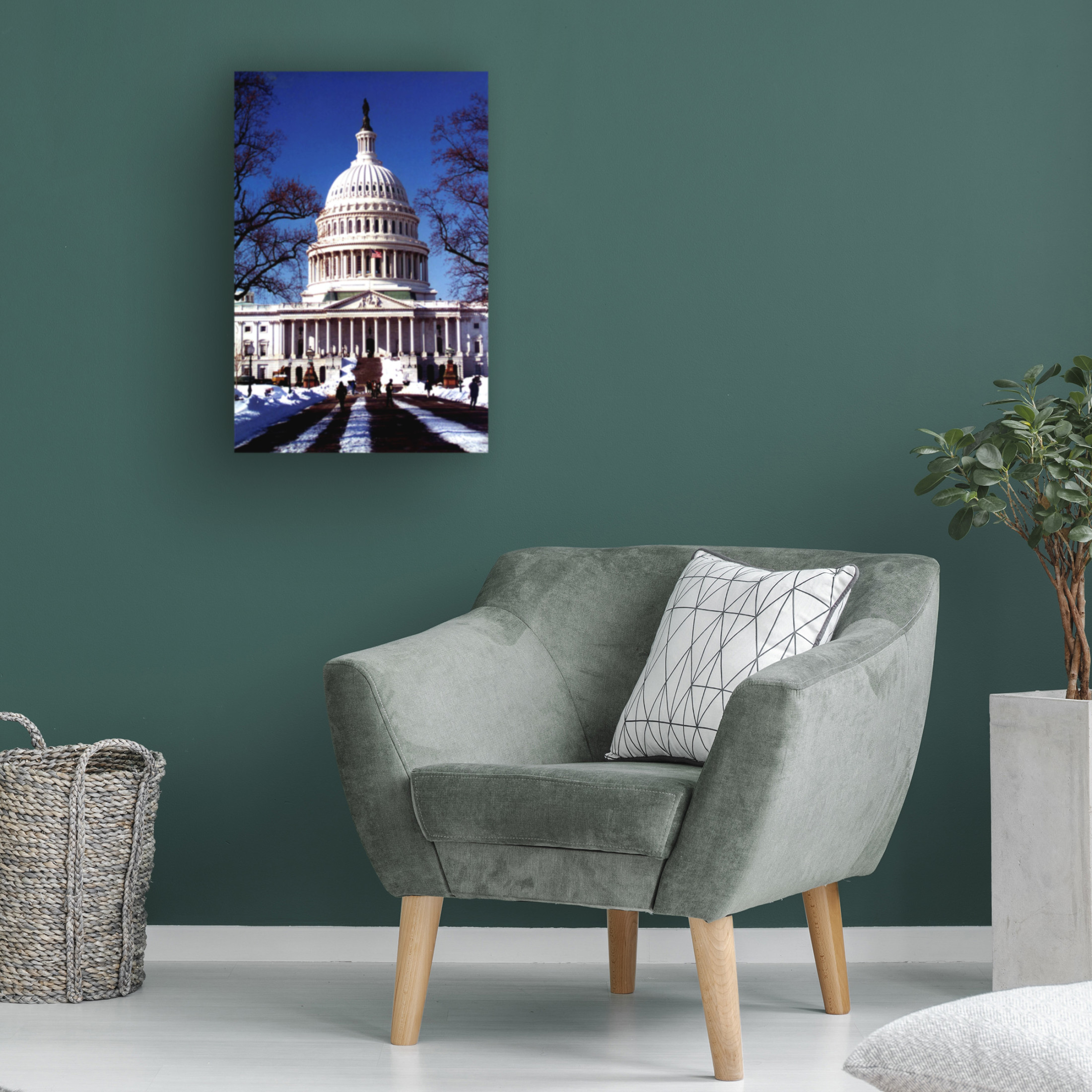 Canvas Wall Art - DANE 'Washington DC 39' Wall Art for Living Room, Bedroom, or Office Décor by Trademark Fine Art - 22 x 32 Inches