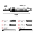 thumbnail image 2 of High Performances Shock Screwdriver Bit Set Advanced Torques Transmission Flathead Bit Slip Resistant Grip Screw Remover, 2 of 8