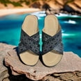 thumbnail image 4 of Wavsuf Wedge Sandals for Women Casual Summer Vintage Black Sandals Shoes Size 9.5, 4 of 4
