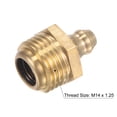 thumbnail image 3 of Uxcell Brass Straight Hydraulic Grease Fitting Accessories M14 x 1.25mm Thread 2 Pack, 3 of 5