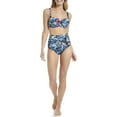 thumbnail image 2 of Calvin Klein Womens Lifestyle Swim Bottom,Black Poppy Multi,Medium, 2 of 2