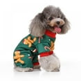thumbnail image 3 of FNNMNNR Dog Pajamas Christmas for Small Medium Dogs Gingerbread Man Dog Pjs Stretchable Soft Material for Holiday, 3 of 5