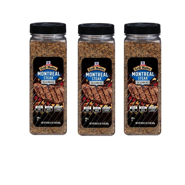 3 Packs of McCormick Grill Mates Montreal Steak Seasoning (29 oz.ea