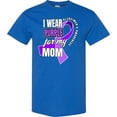 thumbnail image 3 of Inktastic Alzheimers Awareness I Wear Purple for My Mom T-Shirt, 3 of 5