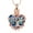 Rose Gold-Blue, variant on Heart Tree of Life Urn Necklace for Ashes Cremation Jewelry with Crystal W/ Funnel Filler Memorial Jewelry Gifts for Women