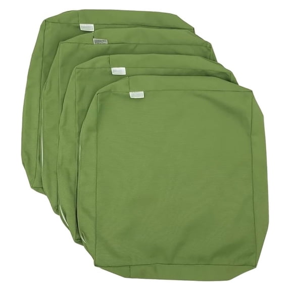 Pistachio Green Outdoor Water Patio Chair Cushion Seat Pillow COVERS (25"x25"x5" (4 Covers))