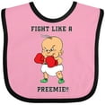 thumbnail image 3 of Inktastic Nicu Fight Like a Preemie Baby Boxer Boys or Girls Baby Bib, 3 of 4