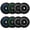 Colored, variant on Fitvids 2-Inch Olympic Rubber Weight Plates Sets, Bumper Plates Set with Barbell for Strength Training, 180-390 Lbs Multiple Options