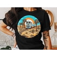 thumbnail image 2 of Vintage Train Locomotive Tshirt, Mens Soft Tee, Train Lover Tshirt, Gift for Train Collector, Gift for Train Lover Railroad T-Shirt, 2 of 10
