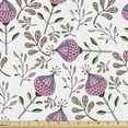 thumbnail image 1 of Botany Fabric by the Yard, Repetitive Pattern with Abstract Quirky Leafy Flora, Decorative Upholstery Fabric for Chairs & Home Accents, Pink Lavender by Ambesonne, 1 of 5