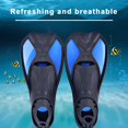 thumbnail image 4 of CSChome Lightweight Diving Fins Plastic Diving Fins Swimming Training Flippers Short Blade Flippers Leg Strength Building, 4 of 7