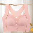 thumbnail image 5 of khonts,Women's Wireless Front Closure Bras Comfy Shaping Bra Posture Corrector Soft Racerback Everyday Bralettes Light Pink L, 5 of 9