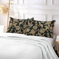 thumbnail image 4 of GZHJMY Paisley Flower King Pillowcase Super Soft Cozy Plush Pillow Case with Zipper for Sofa Bed Couch, 20 x 40 Inch, 4 of 4