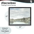 thumbnail image 4 of Stupell Industries Traditional On The Water Landscape Black Floating Frame Canvas Art, 21 x 17, by Christy McKee, 4 of 8