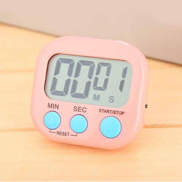 Temporizador de cocina Digital LCD grande, cuenta atrás, reloj, alarma fuerte, magnético Wmkox8yii FSASFJB1955
