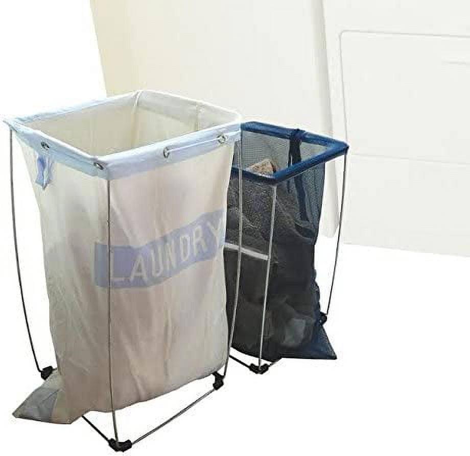 Bag Holder Stand for 39-45 Gallon Plastic & Paper Bags, 30" - For Garbage, Trash, Leaves, Lawn Yard Work, Laundry, Parties - Heavy Duty Indoor Outdoor Portable Metal Rack Dismantles for Easy Storage