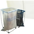 thumbnail image 3 of Bag Holder Stand for 39-45 Gallon Plastic & Paper Bags, 30" - For Garbage, Trash, Leaves, Lawn Yard Work, Laundry, Parties - Heavy Duty Indoor Outdoor Portable Metal Rack Dismantles for Easy Storage, 3 of 5