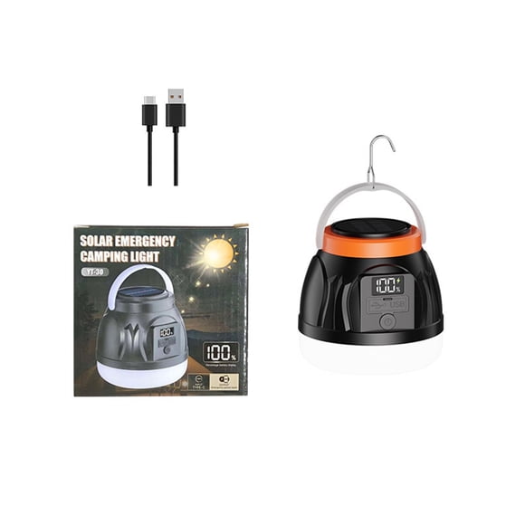 Portable Solar Camping Light with Long-Lasting Brightness for Outdoor Hiking Emergency Power Adjustable Design Lightweight Outdoor for Campsites and Gardens
