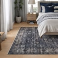thumbnail image 2 of Bloom Rugs Washable Non-Slip 4' x 6' Rug - Black / Brown Traditional Oriental Area Rug for Living Room, Bedroom, Dining Room, and Kitchen - Exact size: 4' x 6', 2 of 8