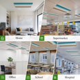 thumbnail image 6 of Turquoise Brown Magnetic Fluorescent Light Covers for Ceiling Lights 2x4Ft, Farmhouse Retro Wooden Grain Striped Office Classroom Kitchen Drop Ceiling Light Covers Lighting Filters Shade Panel 3Packs, 6 of 9