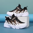 thumbnail image 2 of Kids Sneakers Boys Girls Running Tennis Shoes Athletic Sports Casual,Brown, 2 of 5