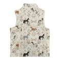 thumbnail image 5 of Pzuqiu Horse Print Kids Outerwear Vest Size 4 Toddler Girl Clothes Versatile Comfortable Zipper Winter Sleeveless Jacket with Pockets Personalized Casual Clothes for Girls, 5 of 7