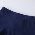thumbnail image 5 of qolati Girls Knee Length Leggings with Skirt Stretchy Athletic Yoga Pants Summer Casual Pant Skirt Imitation Denim Capri Leggings Navy 4 Years, 5 of 8