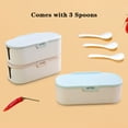 thumbnail image 5 of Kitchen 3 Girds Spice Jars Seasoning Box Rack Storage 3 Compartment Bottle Case, 5 of 13