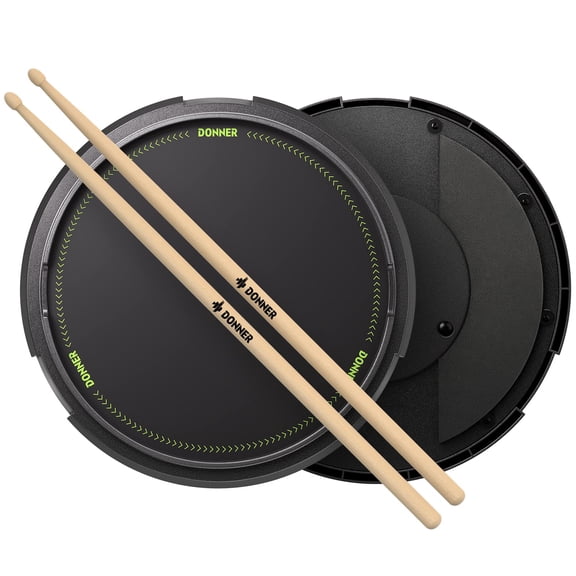 Drum Practice Pad Donner de 12 pulgadas con simulación de caja