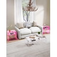 thumbnail image 4 of Clear Acrylic End Table 2-Tier Bedside nightstand for Living Room Bedroom Home Decor (Pink Double), 4 of 14