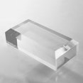 thumbnail image 1 of CiaoHER 2in Thickness Beveled Solid Acrylic Display Block Clear Polished Pedestal Stand Riser Solid Base (4x8), 1 of 5