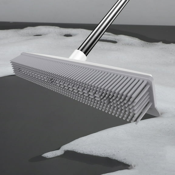 OFFIGAM White Floor Scrubber Brush with Bristles for Effective Carpet and Tile Cleaning, Multi- Floor Cleaning Tool