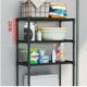 thumbnail image 2 of 3 niveles over-the-toilet almacenamiento estante, space-saving organizer rack made of carbon steel, freestanding above toilet, suitable para bathroom, restroom, laundry, y balcony (blanca), 2 of 6