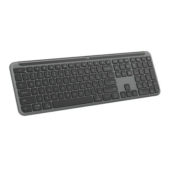 Logitech Signature Slim K950 Wireless Keyboard, Sleek Design, Switch Typing Between Devices, Quiet Typing, Bluetooth, Multi-OS, Windows, Mac, Chrome - Graphite